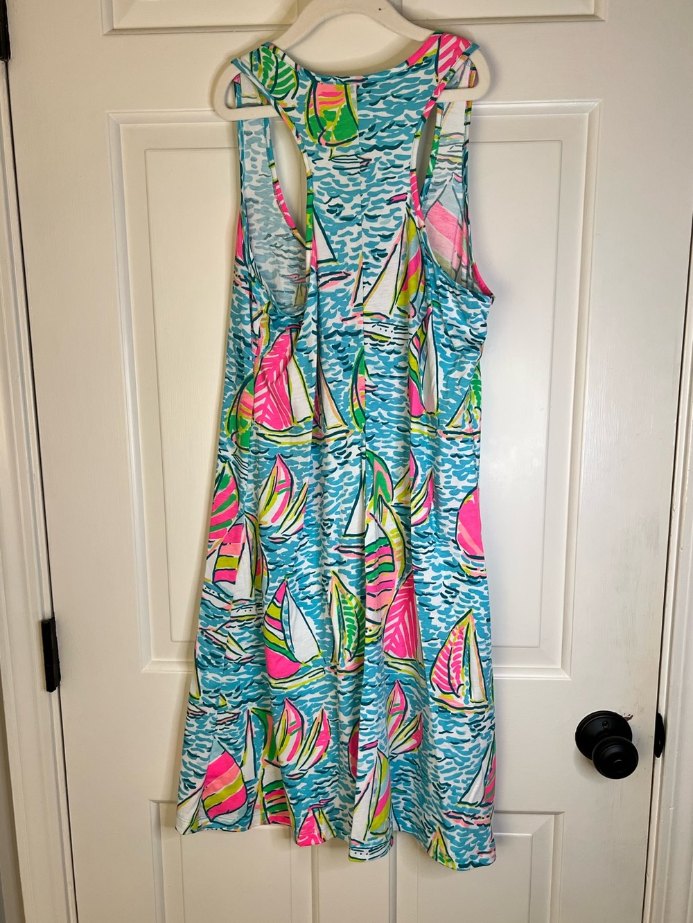 Lilly Pulitzer Melle Trapeze Tank Dress Pop Up Gotta Regatta size small - Picture 4 of 9